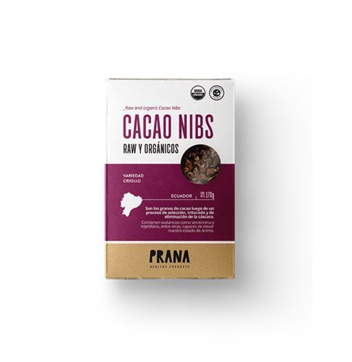CACAO NIBS ORGÁNICOS PRANA 170g