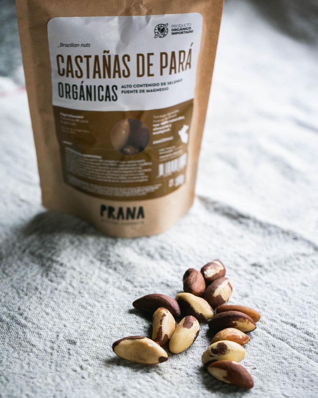 CASTAÑAS DE PARA ORGÁNICAS PRANA 190g