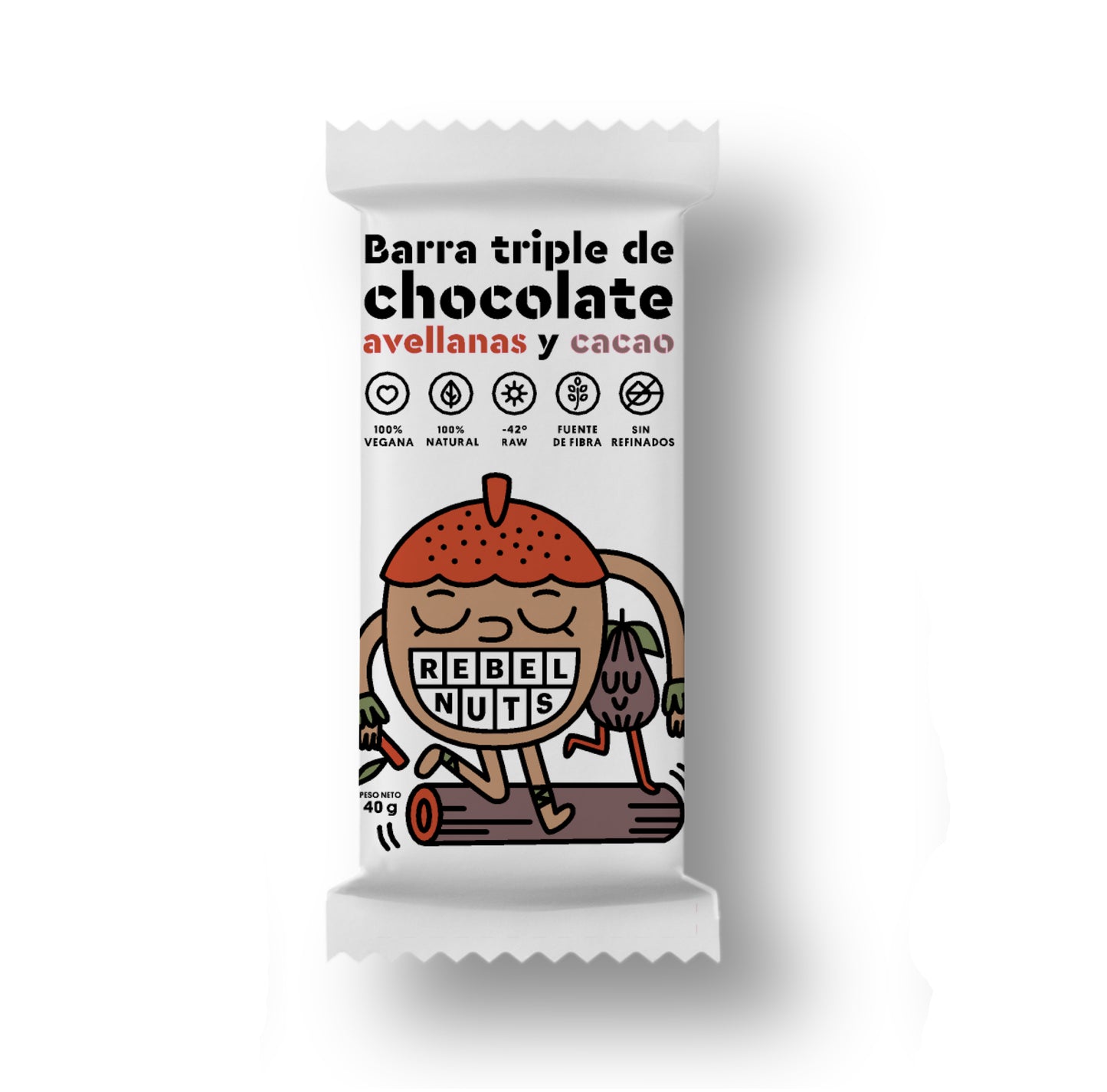 BARRITA REBEL NUTS Avellanas y Cacao