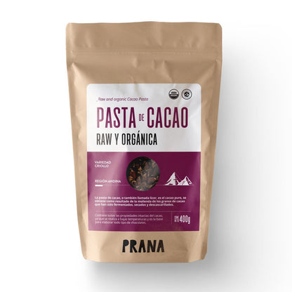PASTA DE CACAO PRANA RAW 400g