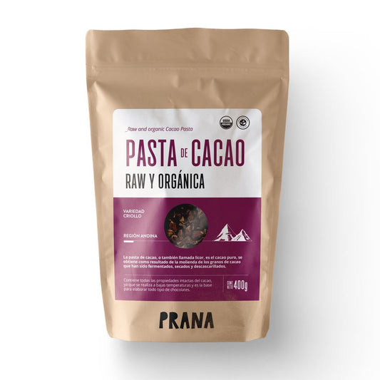 PASTA DE CACAO PRANA RAW 400g