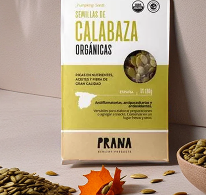 SEMILLAS DE CALABAZA ORGÁNICAS PRANA 180g