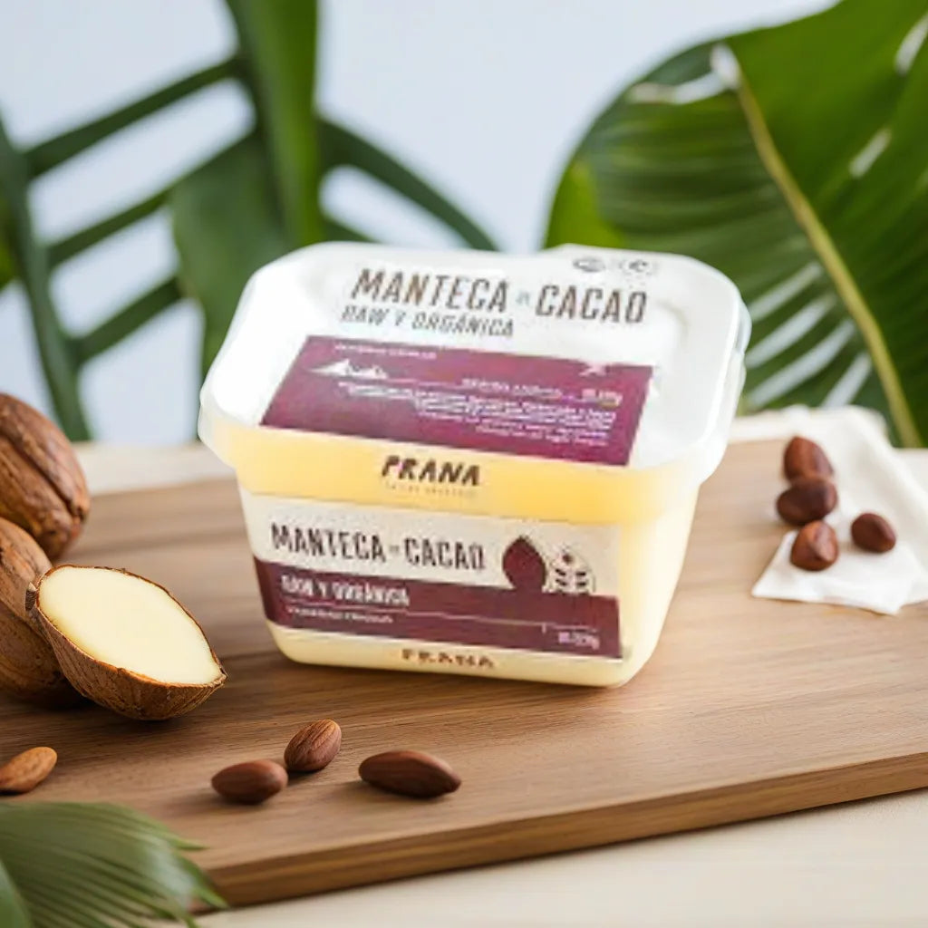 MANTECA DE CACAO ORGÁNICA PRANA 220g