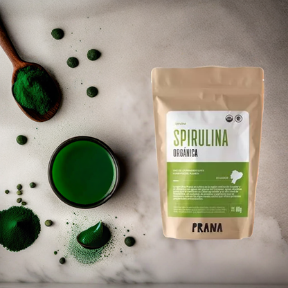 SPIRULINA ORGÁNICA PRANA 80g